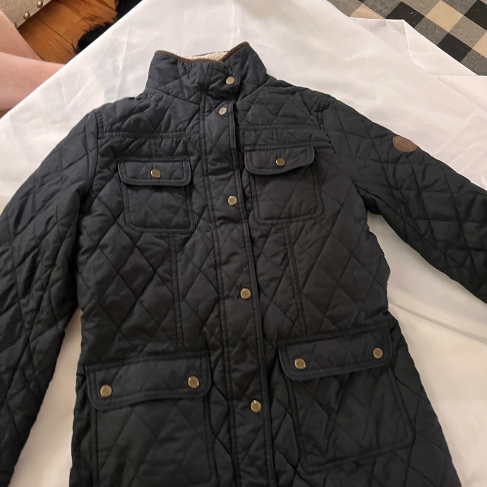 Lauren quilted fleece collar coat